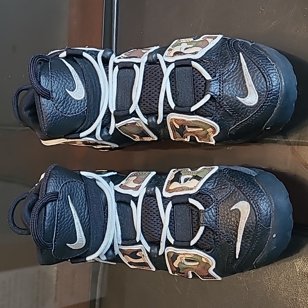 Nike Air More Uptempo QS Black Camo- 6.5 Youth